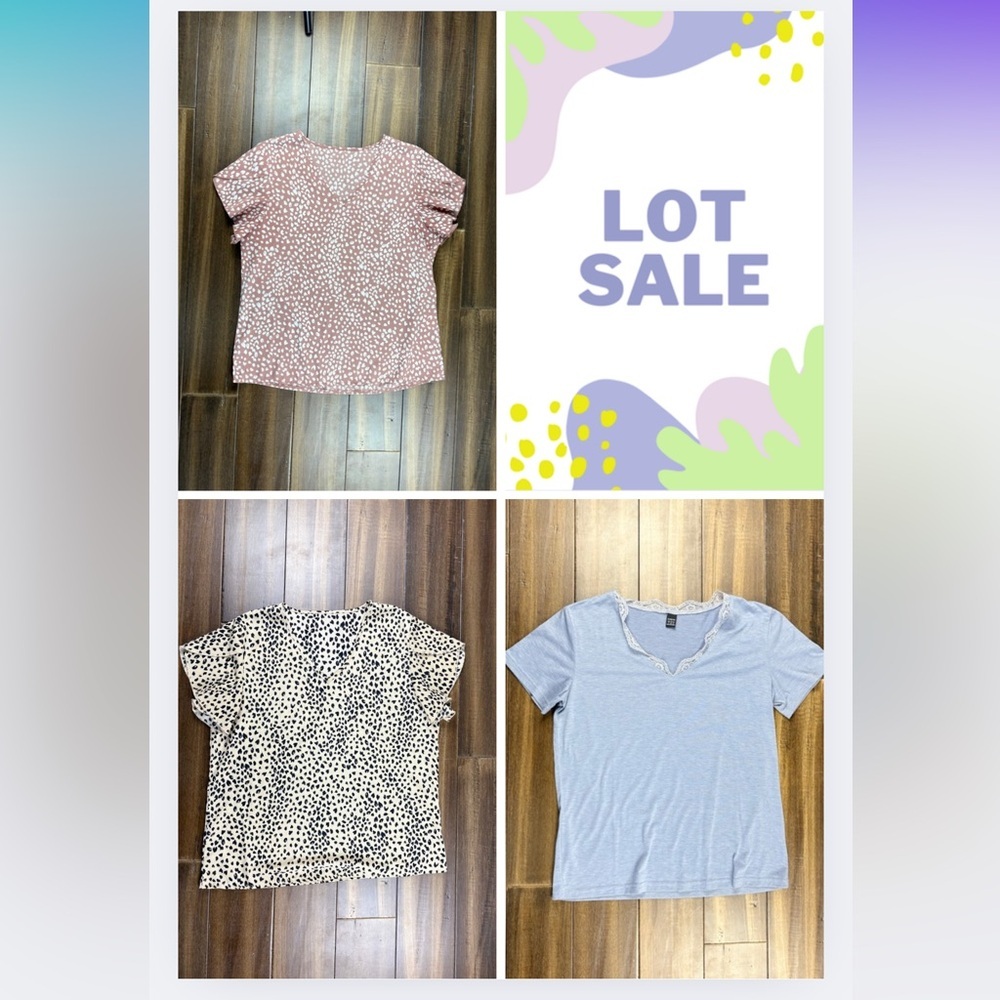 SHEIN size M Lot of 3 Tops Shirts Blouses Casual